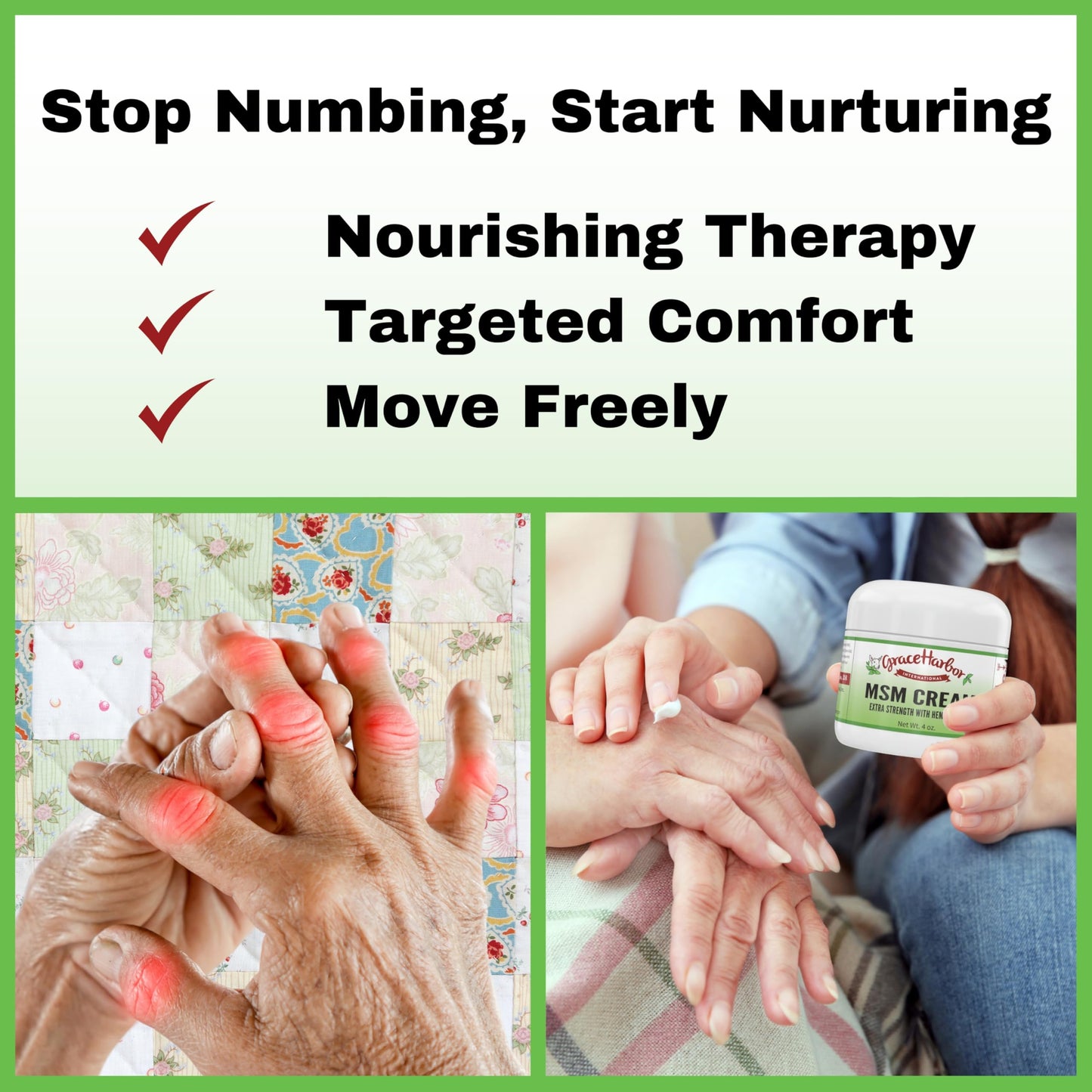 MSM Cream - Skin, Joint and Muscle Rub with Goat Milk and Essential Oils