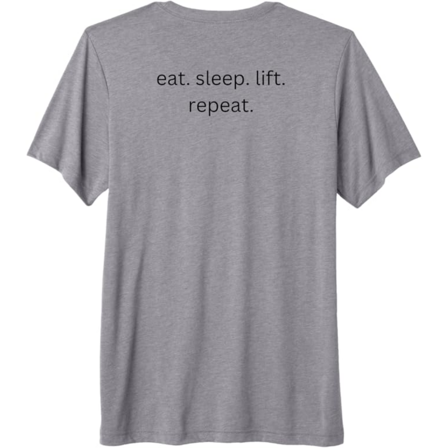 Barbell and Mountain - Premium T Shirt - Black Print