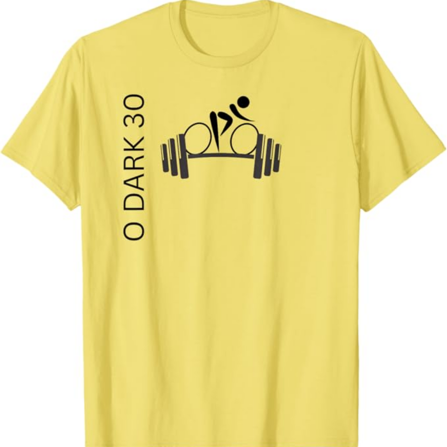 Barbell and Spin - Standard T Shirt - Black Print