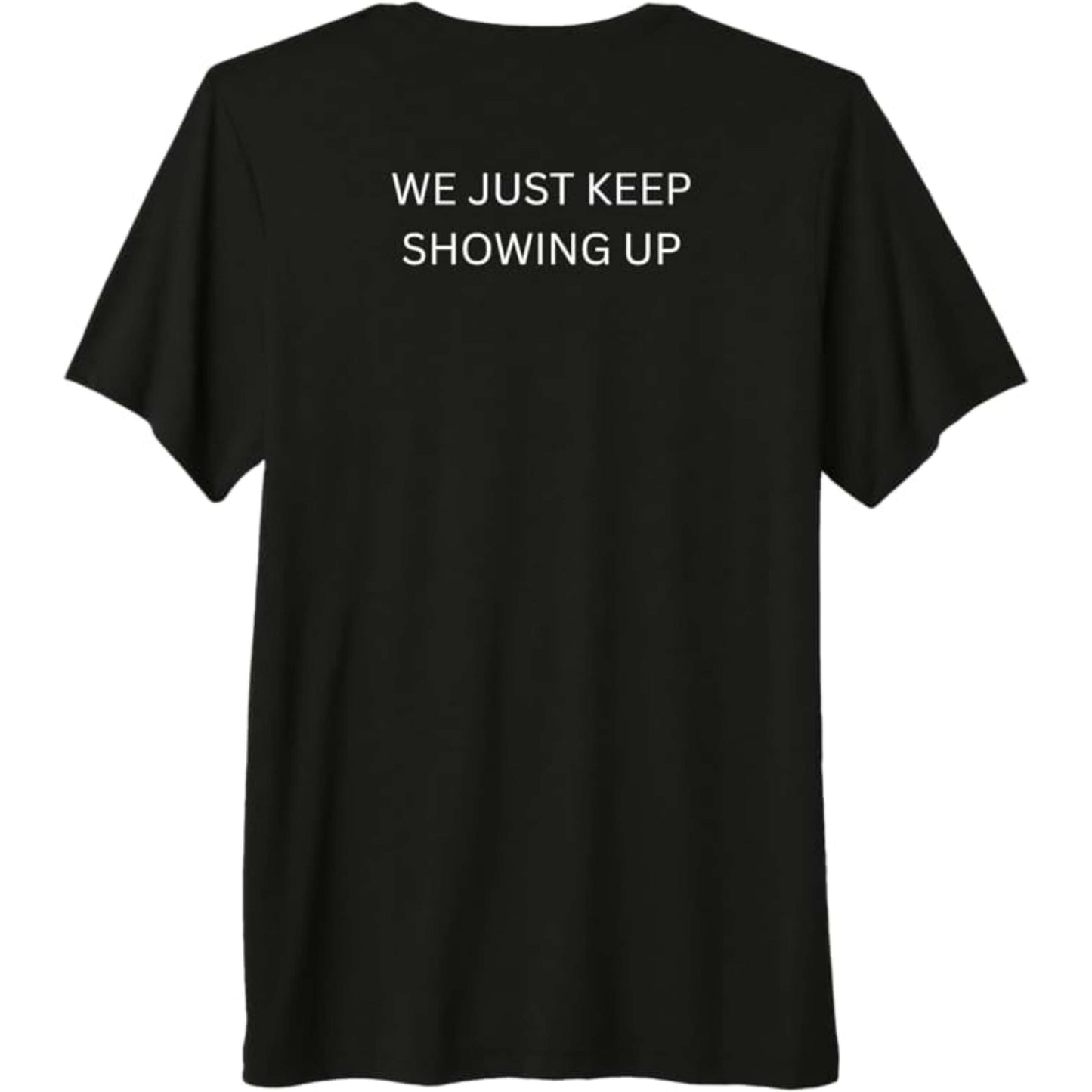 Barbell and Mountain - Premium T-Shirt - White Print