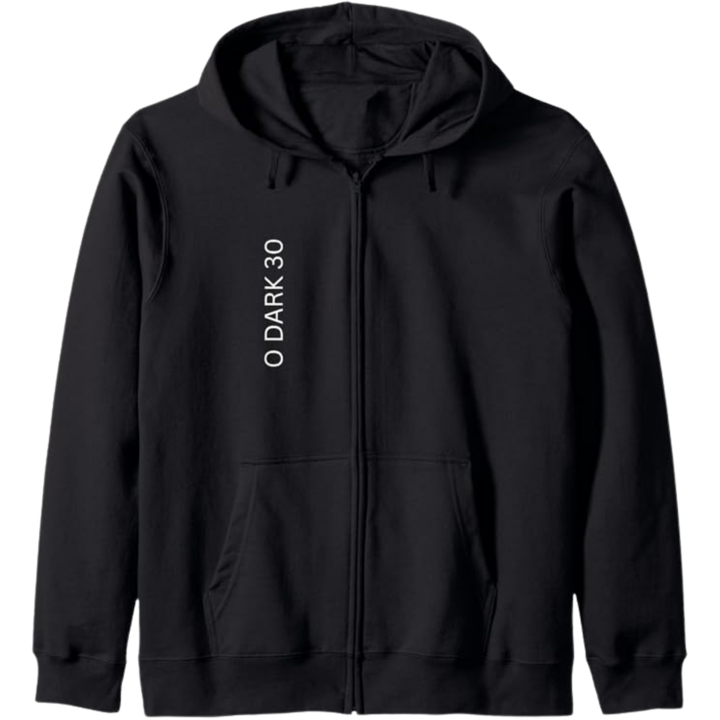 Spin and Mountain - Zip Hoodie - White Print