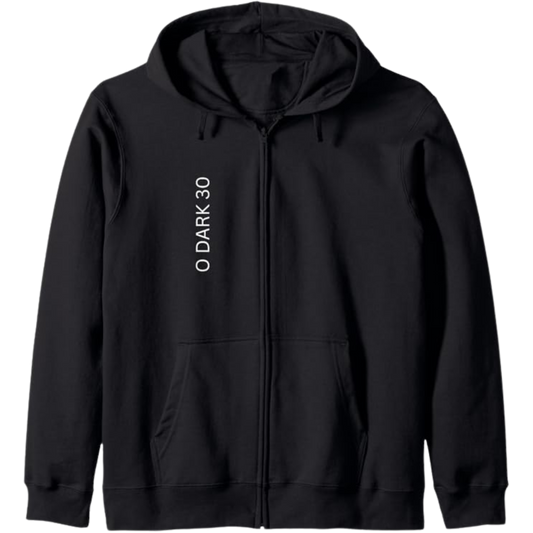 Spin and Mountain - Zip Hoodie - White Print